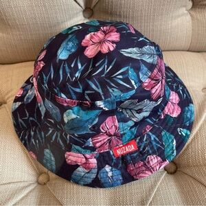 NUZADA Hats Adult size Tropical Khaki Vintage look Canvas Bucket Hat